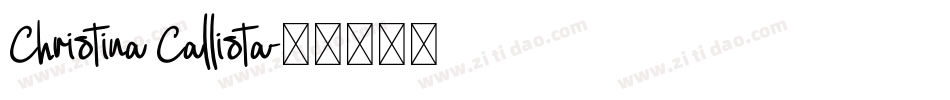 Christina Callista字体转换